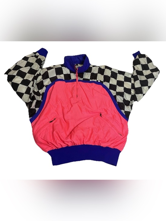 hotdogger Other - Vintage 80s Hotdogger Neon Pink Color Block Windbreaker Tracksuit- Mens Small